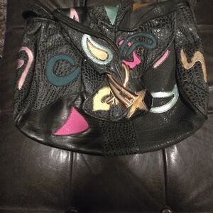 Leather And Like New Multicolor Designer Women's Bag